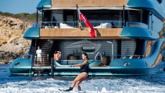 Swim platform and toys