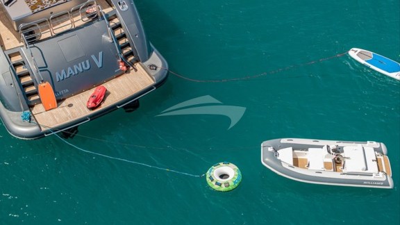 Aerial View of Water Toys