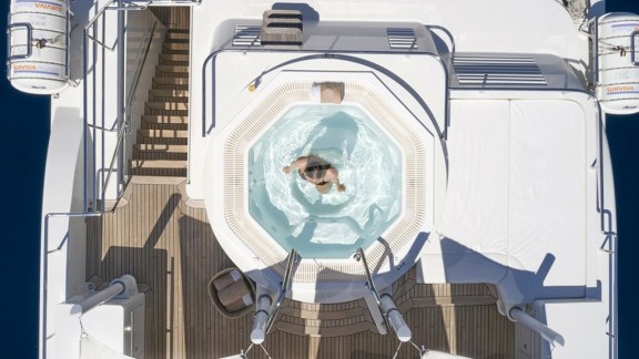 Aerial View of Deck Jacuzzi