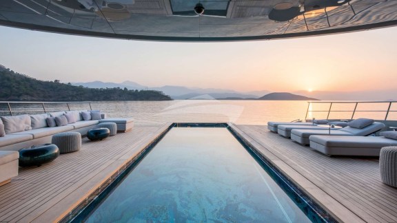 Deck and swimming pool