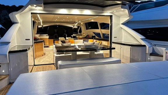 View of Saloon from Aft Deck