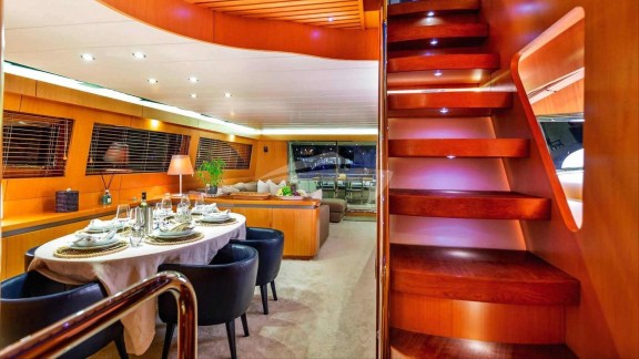 Main saloon and formal dining area