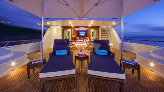 Sun Loungers on Deck