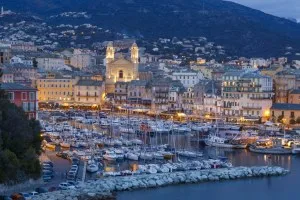 The Bastia City on The Corsica Island in France