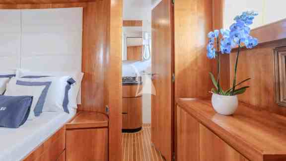 Master Cabin in front of Bathroom door