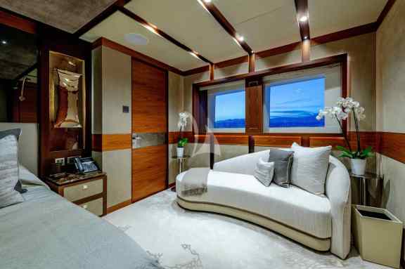 Master cabin lounging area