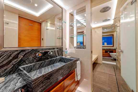 Master cabin walk-in shower