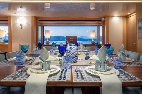 Main deck dining table