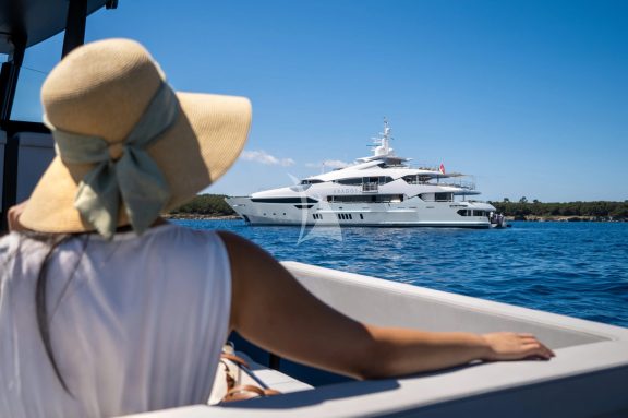 Pick up from shore with 13m chase boat