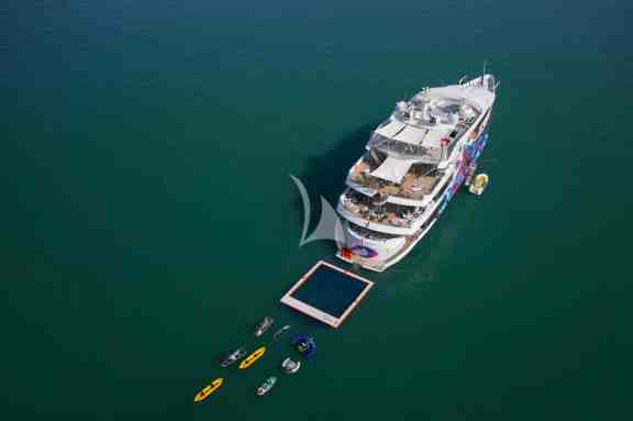 Aerial shot with toys