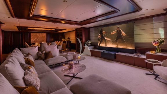 Main salon cinema setup