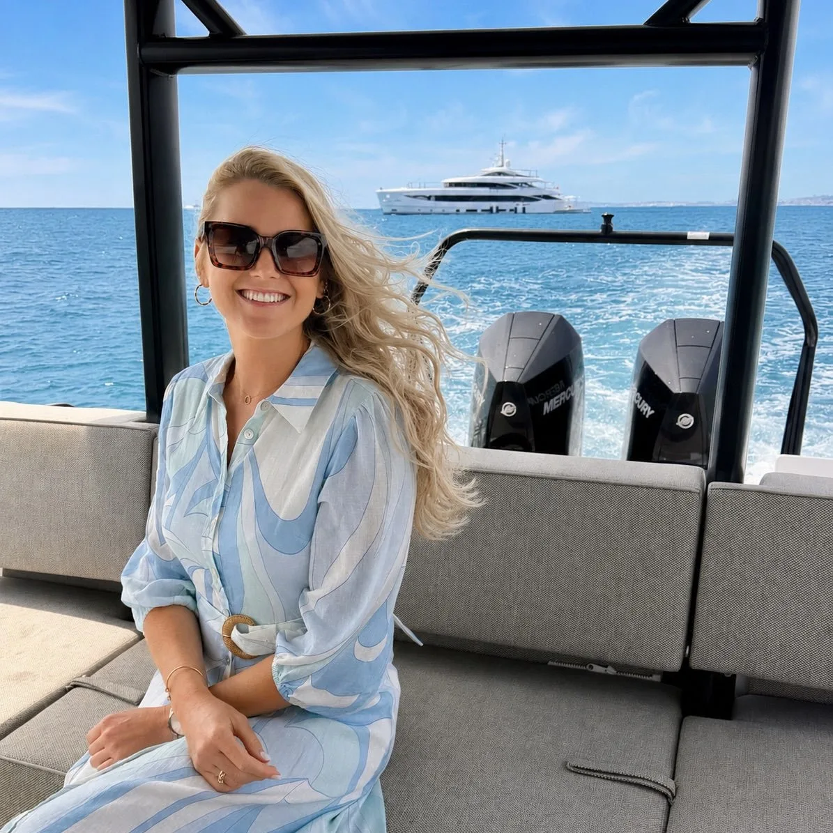 Instagram yacht charter post