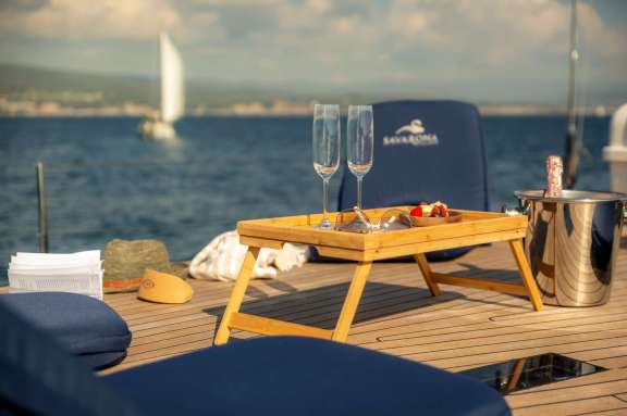 This is the life......on Savarona of course!