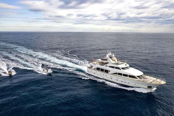 Running with water toys