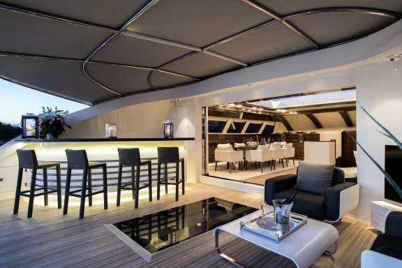 Bar on top deck