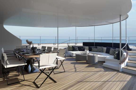 Aft deck - lounge area