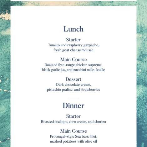 Food onboard Kokonut’s Wally # 3