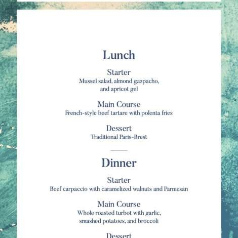 Food onboard Kokonut’s Wally # 6