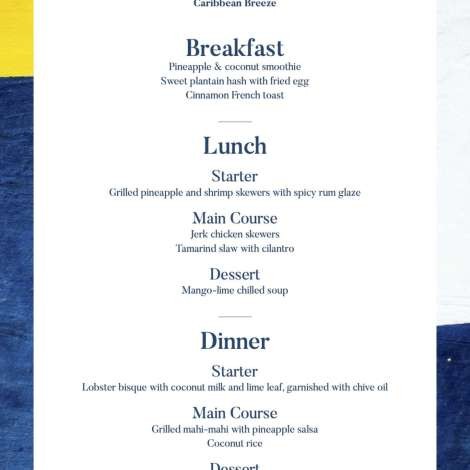 Food onboard New Star # 7