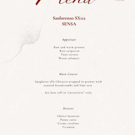 Food onboard Sensa # 1