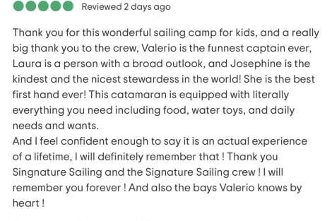 Review img # 9 of the yacht Signature Vision